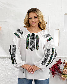 Вишиванка жіноча (домоткане полотно) "Борщівська квітка"