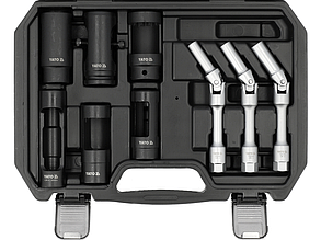 Комплект свічок накалювання й форсунок 9 шт. YATO YT-05349