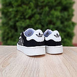 Жіночі кросівки Adidas Campus 00s leopard весна-осінь демісезонні (чорні). Живе фото. Адідас кампус, фото 2