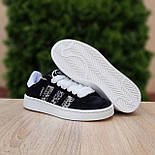 Жіночі кросівки Adidas Campus 00s leopard весна-осінь демісезонні (чорні). Живе фото. Адідас кампус, фото 3