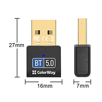 Адаптер ColorWay Bluetooth BT 5.0, фото 7