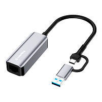 Адаптер мережевий ColorWay USB-A/USB-С 3.0 - RJ45 Gigabit Ethernet, фото 5
