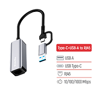 Адаптер мережевий ColorWay USB-A/USB-С 3.0 - RJ45 Gigabit Ethernet, фото 8