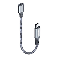 Адаптер перехідник ColorWay USB-C To Lightning 17.5 см сірий, фото 4