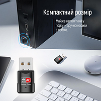 Адаптер СolorWay Wi-Fi дводіапазоний (2.4ГГц/200Мбіт + 5ГГц/433Мбіт), фото 8