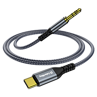 Адаптер-перехідник ColorWay USB-C to 3.5 mm mini-Jack 1.2 м сірий, фото 2