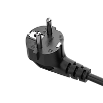 Кабель ColorWay живлення CEE7/7-C5, 1 м чорний, фото 2