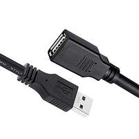 Кабель ColorWay подовжувач USB 2.0 AM / AF 1.8 м чорний, фото 6