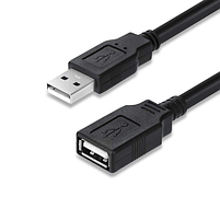 Кабель ColorWay подовжувач USB 2.0 AM / AF 1.8 м чорний, фото 4