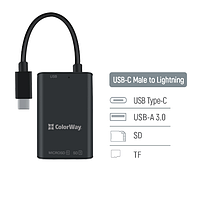 Кардрідер ColorWay USB-C to USB 3.0/SD/MicroSD, фото 8