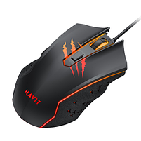 Мишка дротова з підсвічуванням Havit HV-MS1027 чорний, фото 5