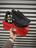 Термо кросівки чоловічі чорні Nike Air Max, утеплені чоловічі зимові кросівки Найк, зимове взуття для чоловіків