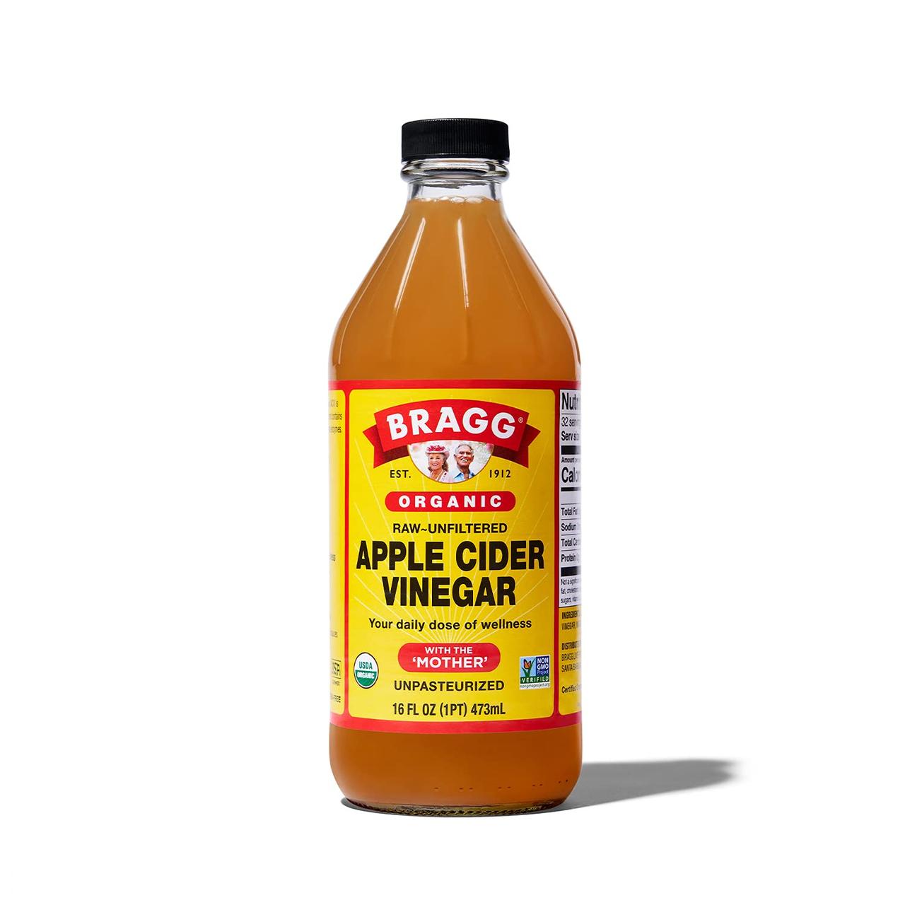 Bragg Organic Apple Cider Vinegar with The 'Mother' 473 ml, фото 1