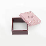 7х7х3 Коробочка для біжутерії, прикрас і дрібниць картон, фото 2