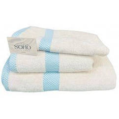 Bath text SOHO Полотенце 50*90 хлопок 100% Velur Beige