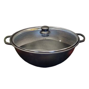 Казан узбецький 8л зі скляною кришкою