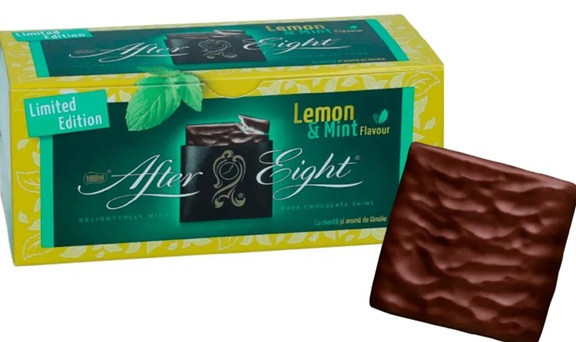 Шоколадні цукерки Nestle After Eight Lemon & Mint 200 г Німеччина, фото 1