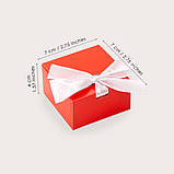 7х7х4 Коробочка для біжутерії, прикрас і дрібниць картон, фото 2