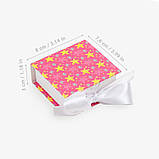 8х7,6х3 Коробочка для ювелірних виробів, біжутерії, прикрас і дрібниць картон, фото 2