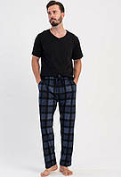Штани чоловічі бавовняні піжамні в клітинку Vienetta