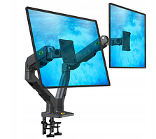 Кронштейн настільний для двох моніторів 27" 34" North Bayou G65