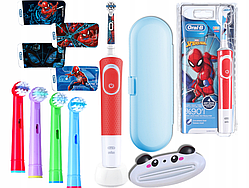 Дитяча електрична зубна щітка Oral-B D100 Vitality kids людина-павук