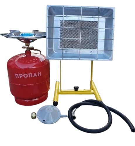 Комплект газовий кемпінговий балон 8 л пальник нагрівач ORGAZ SOBA SB-650, фото 1