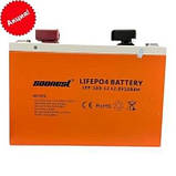 Акумулятор LiFePO4 EL12.8V 100Ah з BMS літій-залізо-фосфатна батарея для сонячних систем, ІБП та електротранспорту, фото 2