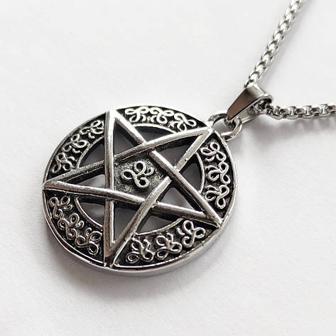 Кулон Пентаграма на ланцюжку, фото 2