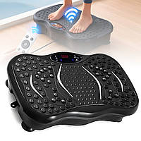 Віброплатформа для тренувань з 2 еспандерами + пульт, до 120кг, TS-5513 / Вібротренажер для схуднення