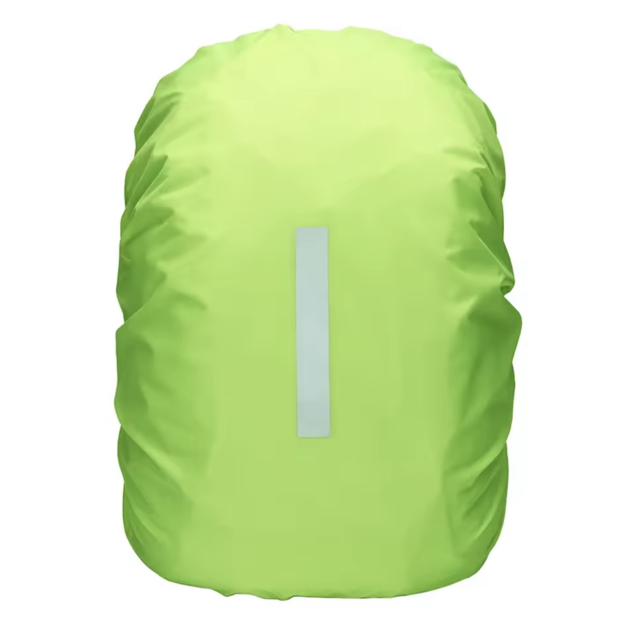 Накидка-дощовик для рюкзака 45л (40–50 л), Зелена зі світловідбивною стрічкою rain cover чохол