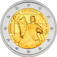 Монета Хорватії 2 євро 2025 р.1100 років Королівству Хорватії та коронації короля Томислава