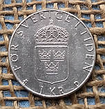 1 крона 1987 року. Швецiя, фото 2