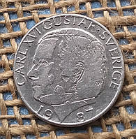 1 крона 1987 року. Швецiя