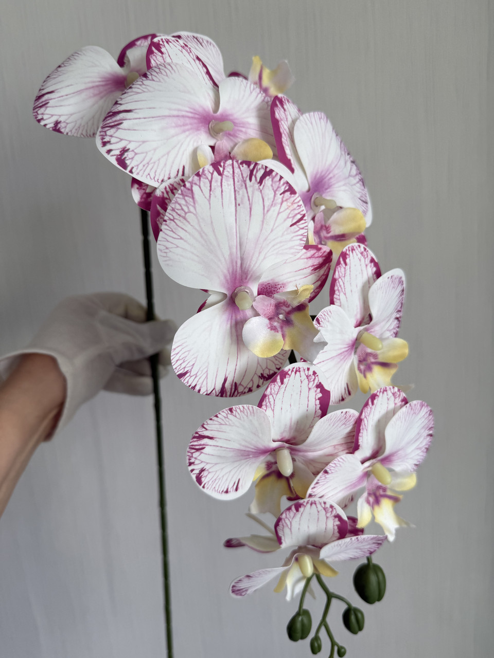 Штучна орхідея фаленопсис  ( латекс 95 см), фото 1