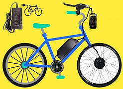 Заводський електрокомплект 500W 48V/10A, 20A MXUS передній/задній з мотор-колесом 26/27/28/29" для велосипеда