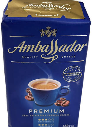 Кава мелена Ambassador Premium 450 г, фото 2