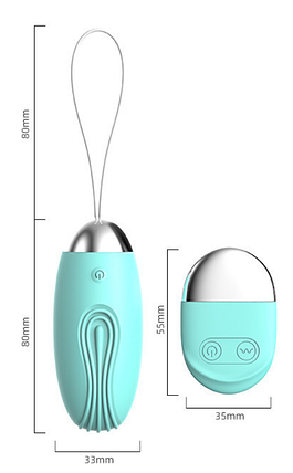 Віброяйце з пультом Love Pearl – 10 режимів, медичний силікон, USB зарядка рожевий, фото 2