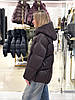 Пуховик жіночий Chanevia 25560 SEAL BROWN, фото 3