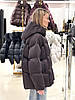 Пуховик жіночий Chanevia 25560 SEAL BROWN, фото 5