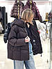 Пуховик жіночий Chanevia 25560 SEAL BROWN, фото 7