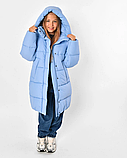 Стильний теплий пуховик на дівчинку- 8369, фото 8