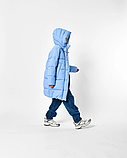 Стильний теплий пуховик на дівчинку- 8369, фото 10