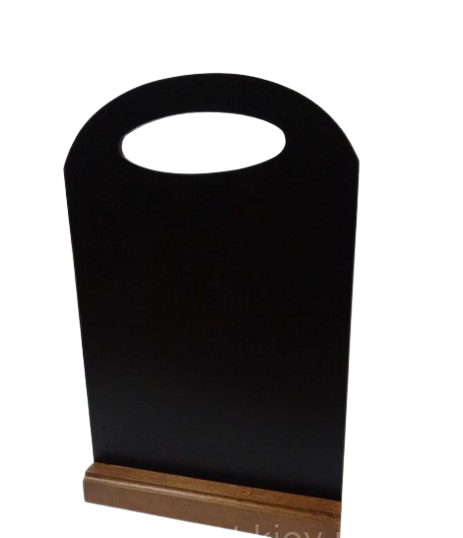 Менюхолдер дерево крейда А4  2-х стор. на підст. з ручкою