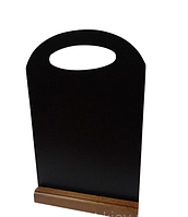 Менюхолдер дерево крейда А4  2-х стор. на підст. з ручкою