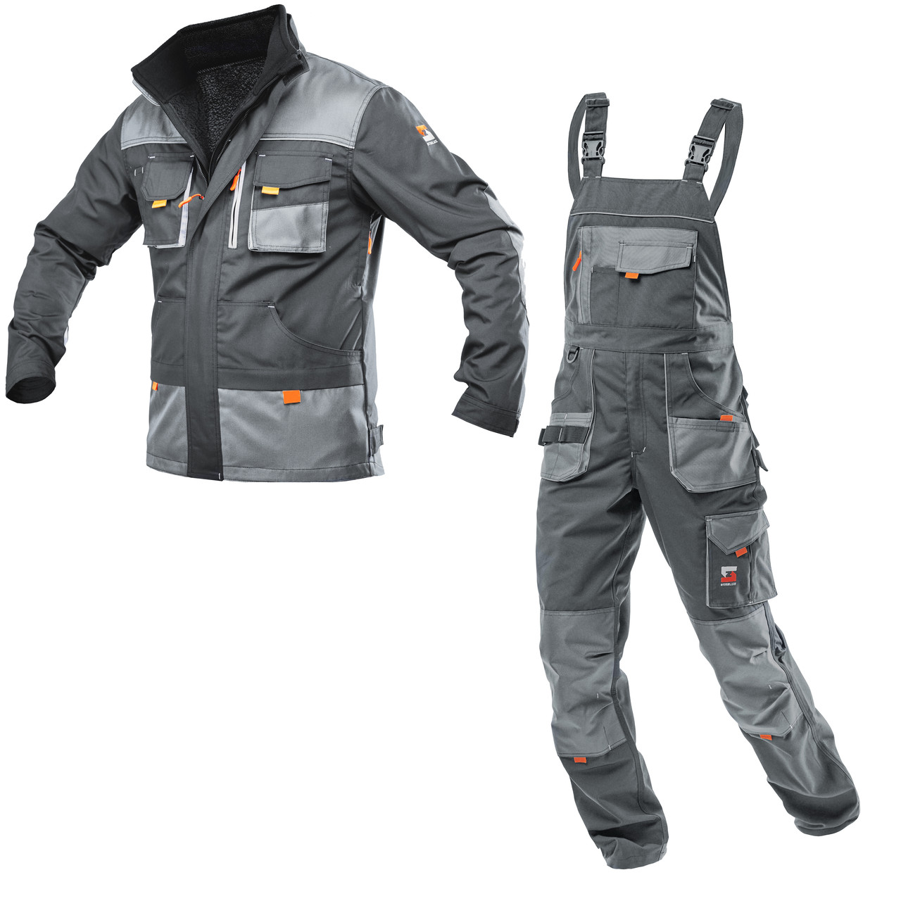 Костюм робочий утеплений захисний SteelUZ 4S Grey (Куртка+Напівкомбінезон) зріст 186 см, фото 1