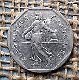 2 франка 1980 року. Францiя, фото 2