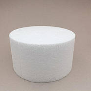 Пінопластовий фальш-ярус круглий 24х15 см, з отвором, фото 2