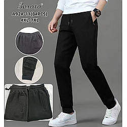 Теплі чоловічі спортивні штани з флісом "Фабричний Китай" (2 кольори в упаковці) Розміри: 52,54,56,58 (11242)