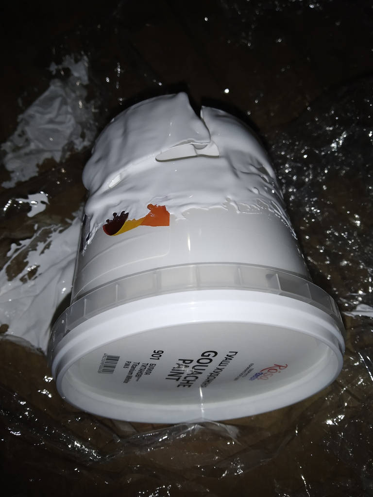 Краска гуашевая Белила титановые, 500 мл, ROSA Studio - фото покупців 1